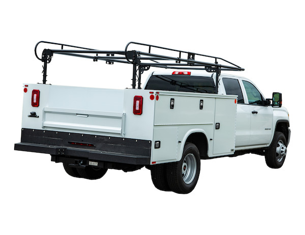 Universal Pickup Truck Bed Ladder Racks W/Ladder Lock Adjustable Truck Black 