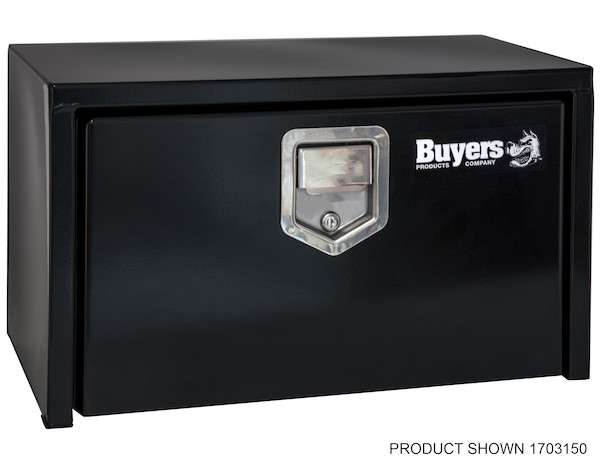 Buyers Products 1702105 18x18x36" Black Steel Underbody Truck Box w/ Paddle 