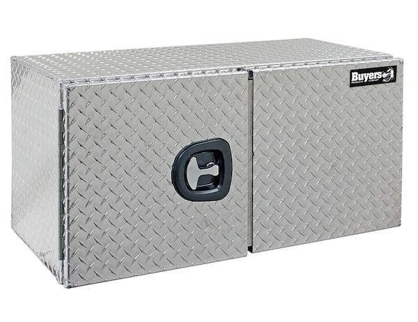 Diamond Tread Aluminum Underbody Truck Tool Box with Barn Door Series