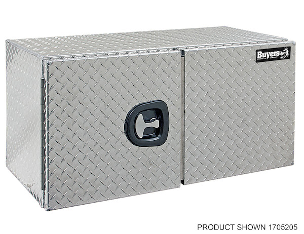 Diamond Tread Aluminum Underbody Truck Tool Box with Barn Door Series