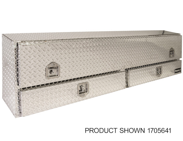 Diamond Tread Aluminum Contractor Truck Tool Box with Lower Drawers Series