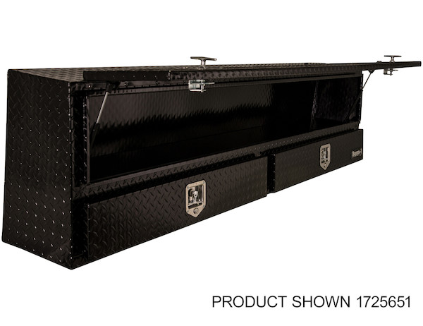 Black Diamond Tread Aluminum Contractor Truck Tool Box with Lower Drawers Series