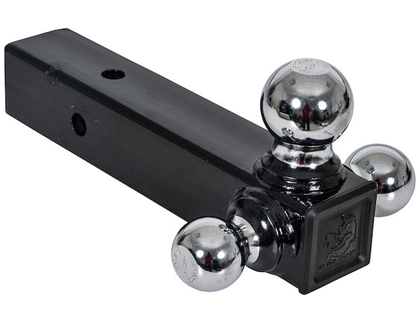 Tri-Ball Hitch with Chrome Towing Balls for 2-1/2 Inch Hitch Receivers