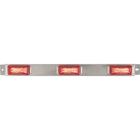 16.75" Stainless Steel ID Cluster Bar Light with 24 LEDs
