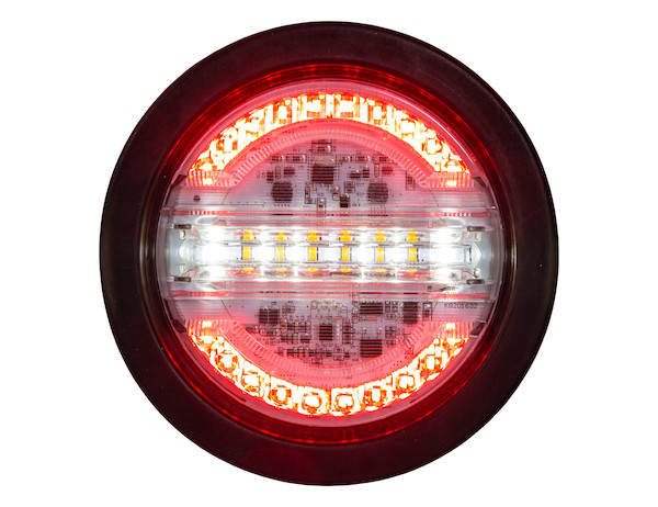12 6 LEDs x2 24v Amber Headlight Tail Light Hide A Way Strobe Flashing Light 