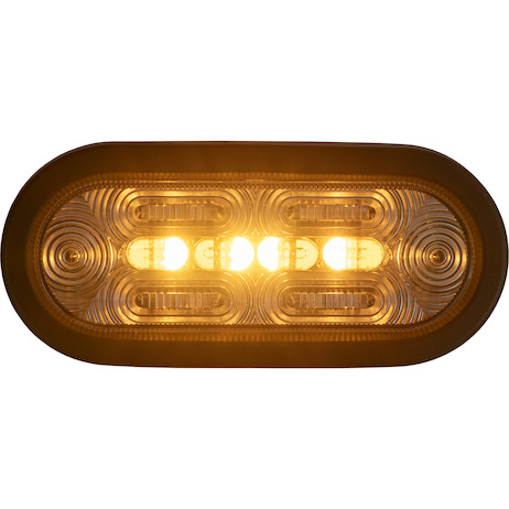 Combination 6 Inch Oval LED Stop/Turn/Tail, Backup and Strobe Light with 22 LEDs