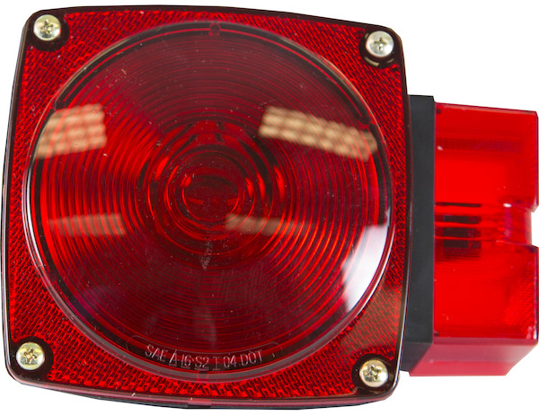 5 Inch Box-Style Incandescent Stop/Turn/Tail Light for Trailers Over 80 Inches Wide