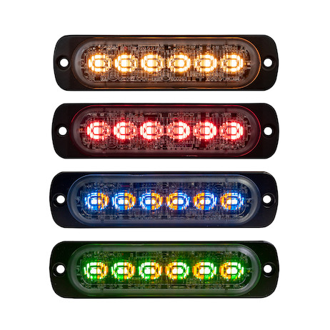 Dual Color Thin 4.5 Inch Wide LED Strobe Light
