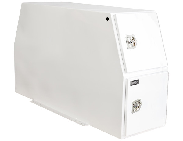 White Steel Backpack Truck Box with Flat Floor Series