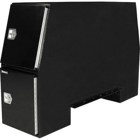 Gloss Black Steel Backpack Truck Tool Box Series with Offset Floor
