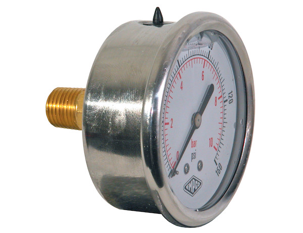 Forney 75565 Air Line Pressure Gauge With Rear Mount 0-160 PSI for sale online 