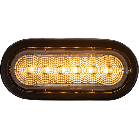 6 Inch LED Oval Strobe Lights with 12 LEDs
