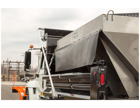 Belted Rubber Side Deflector/Spill Shield  for SaltDogg® Spreader