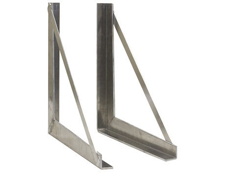 2 Triangle Brackets for Mounting of Tool and Battery Boxes