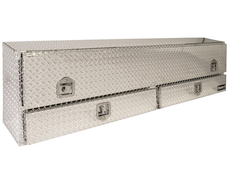 Diamond Tread Aluminum Pick-Up Truck Contractor With Lower Drawers Topsider Truck Tool Box Series