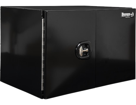 Black Smooth Aluminum Underbody Truck Tool Box with Barn Door Series