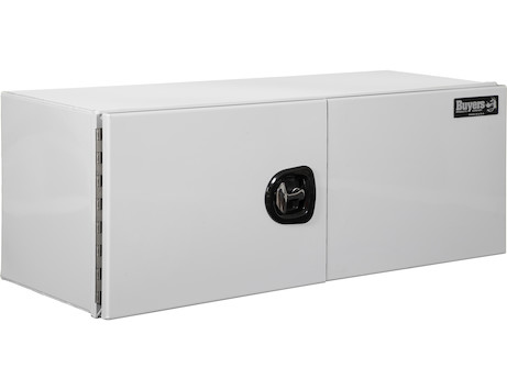 Pro Series White Smooth Aluminum Underbody Truck Tool Box with Barn Door Series