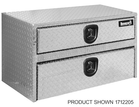Diamond Tread Aluminum Underbody Truck Tool Box with Drawer Series