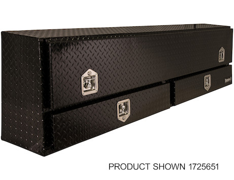 Black Diamond Tread Aluminum Contractor Truck Tool Box with Lower Drawers Series