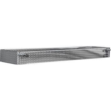 Heavy-Duty Diamond Tread Aluminum Open-Top Cargo Basket With Drop Door