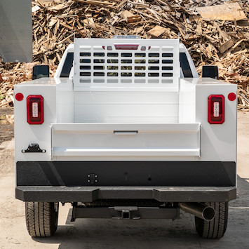 Gloss White Universal Kabgard™ With Mounting Kit For Service Body Trucks