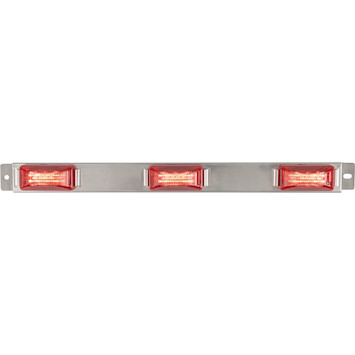 16.75" Stainless Steel ID Cluster Bar Light with 24 LEDs