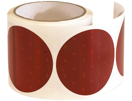 3 Inch Red Round DOT Stick-On Reflectors