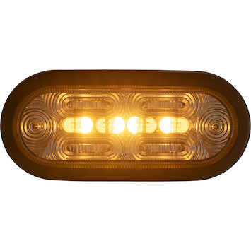 Combination 6 Inch Oval LED Stop/Turn/Tail, Backup and Strobe Light with 22 LEDs