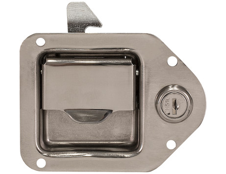 2 Pieces-Buyers L3980 Locking Tool Box Latch Primer Finish No Holes w/ Keys