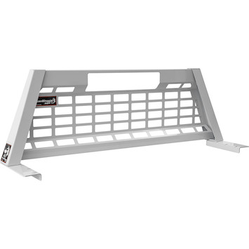 Gloss White Heavy-Duty GuardDogg® Steel Pick-Up Truck Headache Rack with Mounting Brackets