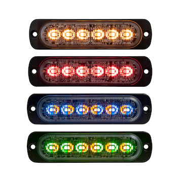 Dual Color Thin 4.5 Inch Wide LED Strobe Light