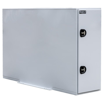 Gloss White Steel Straight Side Backpack Truck Tool Box Series with Flat Floor