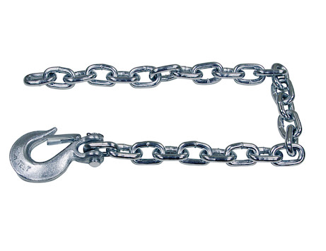 Class 4 Trailer Safety Chain with Removable Clevis Style Hook