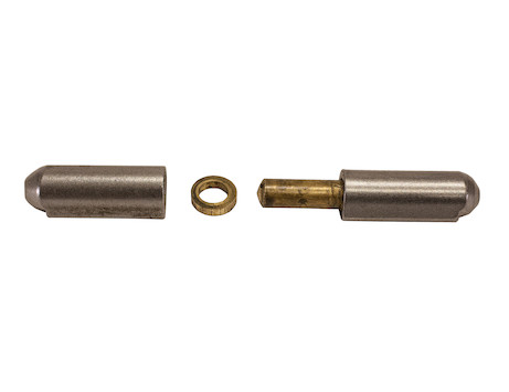 Steel Weld-On Bullet Hinge with Brass Pin