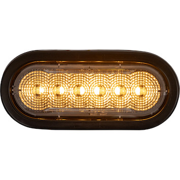 6 Inch LED Oval Strobe Lights with 12 LEDs