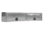 Diamond Tread Aluminum Topsider Truck Box with Flip-Up Door