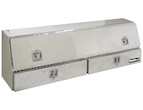 Diamond Tread Aluminum Contractor Truck Box with Lower Drawers